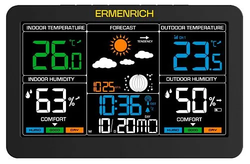 Fotografie Ermenrich Report WR60 Wetterstation, Bild 1