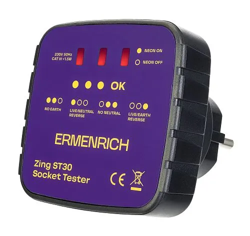 Bild Ermenrich Zing ST30 Steckdosentester