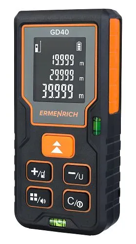 Foto Ermenrich Reel PLUS GD40 Laser-Messgerät, schwarz
