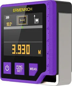 Foto Ermenrich Verk LQ60 3-in-1 Digitale Wasserwaage mit Laser-Messgerät