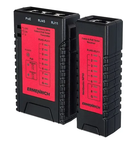 Bild Ermenrich NetGeeks NP10 Kabel- und PoE-Tester