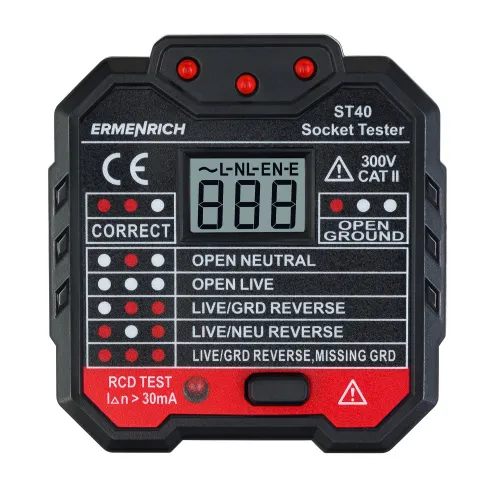 Foto Ermenrich Zing ST40 Steckdosentester, Bild 2