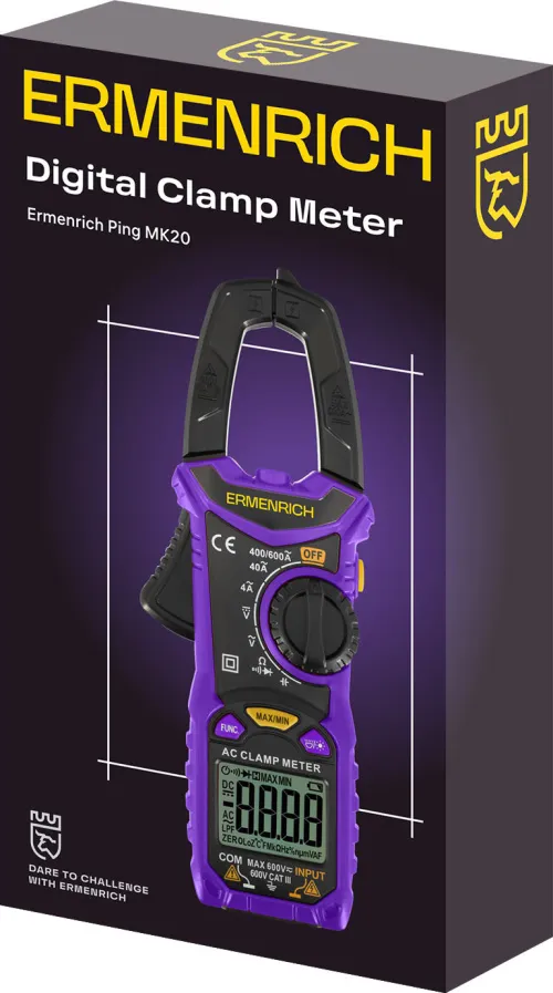 Fotografie Ermenrich Ping MK20 Digitale Strommesszange, Bild 2