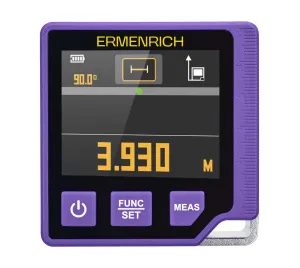 Foto Ermenrich Verk LQ60 3-in-1 Digitale Wasserwaage mit Laser-Messgerät