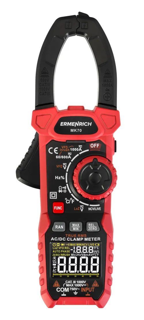 Fotografie Ermenrich Ping MK70 Digitale Strommesszange, Bild 3