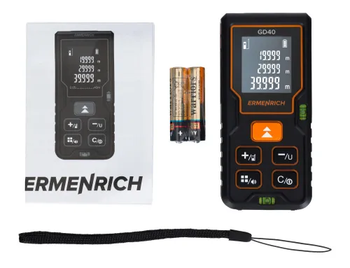 Foto Ermenrich Reel PLUS GD40 Laser-Messgerät, schwarz, Bild 2