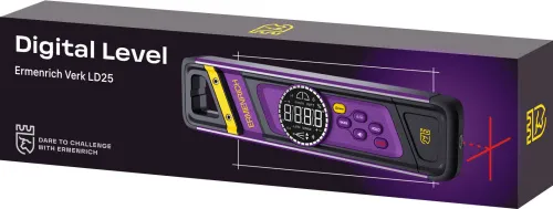 Fotografie Ermenrich Verk LD25 Digitale Wasserwaage, mit Laser, Bild 2