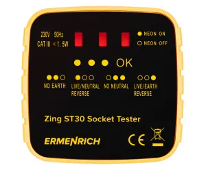 Abbildung Ermenrich Zing ST30 Steckdosentester